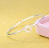 Pulsera Margarita Pequeña Estilo Coreano Moda para Mujer Nuevo Estilo Crisantemo Fresco Pequeño Anillo Delgado Pulsera Abertura Pulsera Ajustable Joyería