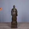 Estatuas de cobre puro de cuatro médicos de renombre: Hua Tuo, Sun Simiao, Li Shizhen y Bian Que, cada uno representado con una expresión digna y solemne