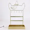 Suporte de Joias Personalizado em Ferro com Formato de Unicórnio Rack de Joias Exibição de Colares Brincos Props de Exibição