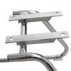 Marco de Silla de Tubo Cuadrado Curvado, Marco de Silla de Metal Electroplateado/Negro, Base de Soporte de Hardware para Silla de Oficina Silla de Ocio