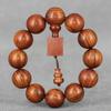 Pulsera de cuentas de pera amarilla de hoja grande al por mayor de fábrica 20 pulsera de madera de rosa de pera púrpura moda popular estilo de pareja para hombres y mujeres
