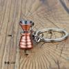 Llavero de café 3D metal colgante para llave de coche llavero de aparato de café tienda regalo conmemorativo personalización