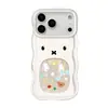 Funda de teléfono linda de Miffy para Apple 18pm, iPhone 16, diseño de dibujos animados, 17 con doble soporte, 15 transparente, 14 modelo nuevo