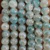 Tarjeta de venta al por mayor de cuentas de vidrio de alta calidad 10 jade triturado efecto de teñido al agua cuentas sueltas material para cordón de cuentas diy jade proteico floral jade triturado