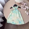 Novo vestido de verão para bebês, elegante, estilo Hanfu, para meninas, combinando com paisagens modernas, antigo, elegante, estilo chinês, vintage