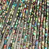 Opcional multicolor 4x13mm cilíndrico pedra semipreciosa tubo cilíndrico Jaspe Impressão