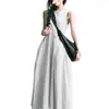 Vestido Elegante Sem Mangas para Mulheres Verão 2025 Novo Estilo Colete Vestido Longo Estilo Coreano Alto Padrão Simples e Elegante Petite
