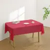 Toalhas de Mesa Descartáveis de Cor Sólida em PEVA para Festas e Feriados, 137*183cm, Em Estoque para Venda por Atacado, Exclusivamente para Fornecimento Transfronteiriço