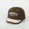 Gorra de bebé para niños de 1 a 3 años 48-52 cm Joker visera solar digital FRIEND letra inglesa combinación de colores gorra de béisbol pequeña