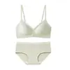 Sutiã de Renda Floral Doce Francês Sem Fio para Seios Pequenos Push-up Suporte Lateral Anti-queda Respirável Sutiã 8107