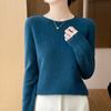 Camiseta Térmica de Lana para Mujer 2025 Otoño e Invierno Nuevo Estilo Ropa Interior Tallas Grandes Suéter de Punto de Lana para Mujer