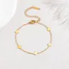 Lote Misto de Pulseiras de Aço Titânio Galvanizado a Vácuo PVD com Acabamento de Luxo, Joias de Aço Inoxidável para Venda Transfronteiriça Que Não Desbotam no Verão, Personalizáveis para Mulheres