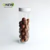 Botella de plástico transparente de 650 ml frasco para envolver regalos frasco sellado grado alimenticio para mascotas frasco de plástico para frutos secos caja de plástico redonda