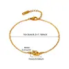 Pulsera Popular Transfronteriza de Flor con Circonita Incrustada de Diamantes Cadena de Estrella de Acero Inoxidable Joyería de Mano de Alta Calidad Venta al por Mayor de Joyería