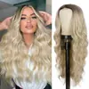 Peluca nueva de onda larga peluca multicolor cabello largo rizado de mujer fibra química cabello fabricantes en stock venta al por mayor comercio exterior