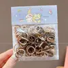 Diademas elásticas negras para niños, suaves con el cabello, alta elasticidad, sujetadores de pelo duraderos, accesorios para el cabello
