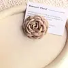Accesorios de Flores 6.5cm Flor de Rosa con Borde Quemado Flor de Caro Pasador de Pelo Accesorios de Adorno Broche Zapatos Sombrero Funda de Teléfono Accesorios Combinar