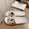 Pantuflas Mujer Verano Interior Hogar Baño Planas Moda Color de Contraste Exterior Sandalias de Pareja Hombre 5588stw