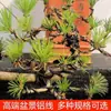 Herramienta de Alambre de Aluminio Negro para Plantas con Flores de Jardín Alambre Especial de Aluminio para Dar Forma a Bonsáis Alambre de Aluminio para Dar Forma a Araucarias