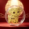 Pegatina de teléfono de oro puro 999 cordero pequeño, Pegatina trasera de teléfono Año del Cordero 2 mg, Regalo corporativo promocional, Venta al por mayor de fábrica