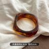 Pulsera Retro Irregular de Acetato de Resina de Ala Ancha Pulsera Geométrica Diseño Nicho Joyería de Alta Gama