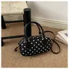 Bolso Exquisito de Lunares de Alta Calidad 2026, Bolso de Bowling de Moda de Nicho, Sofisticado Bolso de Hombro y Cruzado para Viajes
