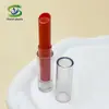 Tubo de Lipstick Redondo de Plástico Shanyi para Relleno Directo Transparente 3g Tubo Inclinado para Bálsamo Labial Tubo de Lipstick Vacío Material de Empaque Cosmético