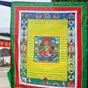 Produtos Étnicos Tibetanos Exquisitos Alta Qualidade Para Fixar Pendurar Verticalmente Tamanho Grande Bandeira de Oração Bandeiras de Oração de Cinco Cores Impressão Colorida Bandeiras Cavalo do Vento Atacado