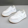 [Personalizado] Zy1801 Novo 2024 Primavera e Verão Respirável Combinação de Cores Sapatos Esportivos Casuais de Solado Grosso Sapatos Femininos Aumentados Redondos