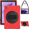 Para Samsung Tab S8 Ultra grado militar silicona PC soporte correa de mano correa S7FE cubierta protectora para niños