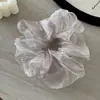2026 Novo Scrunchie de Gaze Nuvem Céu Estrelado com Strass para Mulheres, Elástico de Cabelo Listrado de Alta Qualidade, Corda de Cabelo Elegante