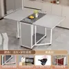 Juego de Mesa de Comedor Plegable, Moderno y Sencillo, Adecuado para Apartamentos Pequeños, Mesa de Comedor Móvil, Mesa Rectangular para Uso en el Hogar