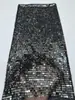 En Stock del Fabricante: Tela de Bordado con Lentejuelas y Cuentas Lisas de Moda Europea y Americana, Tela Bordada de Moda