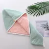 Gorro para Cabello Seco al Mayoreo Gorro para Cabello Seco para Mujer Engrosado Super Absorbente Gorro de Ducha Terciopelo Coral Cabeza Gorro Triangular Dropshipping