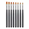 Venda Quente Transfronteiriça Conjunto de 8 Canetas de Fototerapia com Ponta Redonda e Canetas para Nail Art com Cabo de Plástico para Iniciantes Ferramentas de Fototerapia para Nail Art