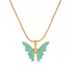 Collar de Mariposa de Color Ins Barbie Hada Arcoíris País de las Maravillas Fantasía Cadena para Clavícula Gota de Aceite Nicho para Mujer Accesorios