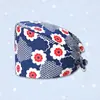 Entrega transfronteriza de gorros quirúrgicos de algodón puro para salones de belleza, gorros universales sin visera, gorros con cola de cúpula, turbantes médicos y pañuelos para la cabeza