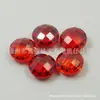 Wuzhou Haoshi Venta al por mayor En stock Zircón Redondo Color Champaña Doble Tortuga Cubic Zirconia de Colores Facetada Piedras Sueltas