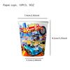 Festa de Aniversário Infantil Tema Corrida Hot Wheels Transfronteiriça Série de Animação Sangue Quente Decoração de Bolo Faca e Garfo Descartáveis