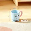 Lindo Juego de Baño de Manzana - Juego Completo para el Hogar y Dormitorio de Estudiantes, Incluye Cesta de Baño Portátil, Lavabo, Vaso para Enjuague Bucal y Jabonera