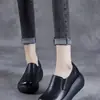 Zapatos de Plataforma Grulla de Almohada Blancos, Casuales de Punta Redonda para Aumentar la Altura, Primavera/Otoño para Mujer, Suela Gruesa, Estilo Nuevo sin Cordones, Retro, Suela Suave, Zapatos Perezosos