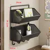 Cesta colgante para cama de dormitorio sin taladro Estante de pared para almacenamiento Estante de almacenamiento suspendido para habitación de dormitorio Organizador de almacenamiento lateral para armario