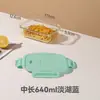 Lonchera de vidrio, vidrio de grado alimenticio, especialmente diseñada para calentar, lonchera para estudiantes, tazón para el almuerzo para llevar al trabajo, caja de conservación de alto borosilicato
