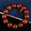 Pulsera de cuentas de sándalo rojo zambiano hilo de mano sándalo rojo lobular africano material viejo de alta densidad hilo de madera para Wen juego cuentas de rosario borde caminar mano