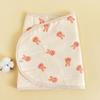 Manta Antivuelco para Recién Nacidos de Cuatro Capas Crepé Estampado Dibujos Animados Saco de Dormir Manta Envolvente para Bebé Universal Cuatro Estaciones Envoltura para Arropar