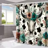 Amazon Halloween Murciélago Fantasma Cortina de Ducha para Baño Hogar Impermeable a Prueba de Moho Cortina de Ducha Cortina de Ducha para Separación de Inodoro