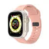 Para Apple Watch 123456789 Geração Ultra King Kong Fivela Quadrada Pulseira de Relógio Esportiva de Silicone