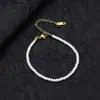 Pulsera de Perlas Moda Europea y Americana 2025 Lujo Accesible Diseño Simple y Versátil Ajustable Estilo Dama para Mujer