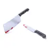Accesorios de Halloween cuchillo de fruta de simulación de plástico cuchillo de cocina cuchillo afilado sangriento de terror suministros para actuación de mascarada