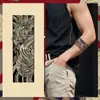 Pulseira Antiquada Tradicional Suco de Ervas Tatuagem Adesivo Impermeável Duradouro Anel de Braço Refletivo Tatuagem de Simulação Semi-permanente Realista